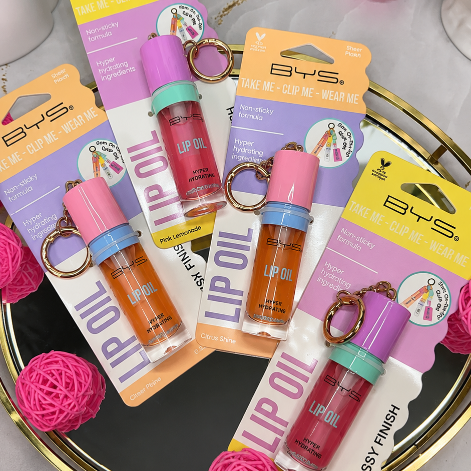 Huile à Lèvres BYS avec Porte-clés — Lip Oil Hydratante